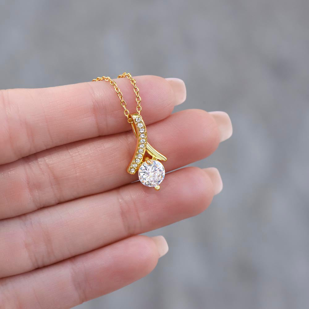 Drop Necklace White Gold