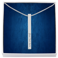 The Forever Bar Necklace | 4-Side Engraved