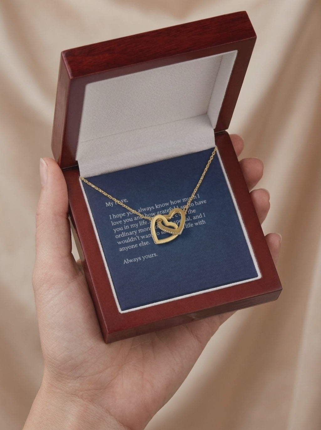 For Her Interlocking Hearts